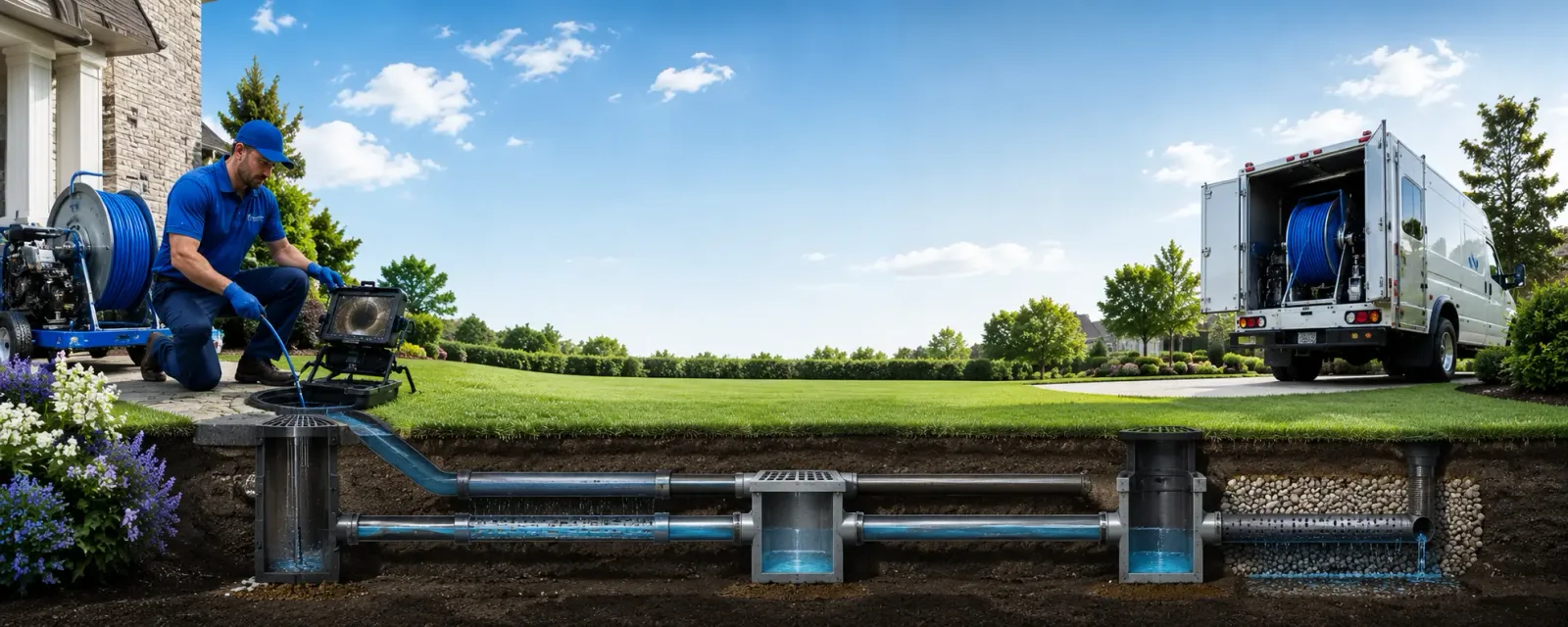 Outdoor drain cleaning information for Syosset, NY